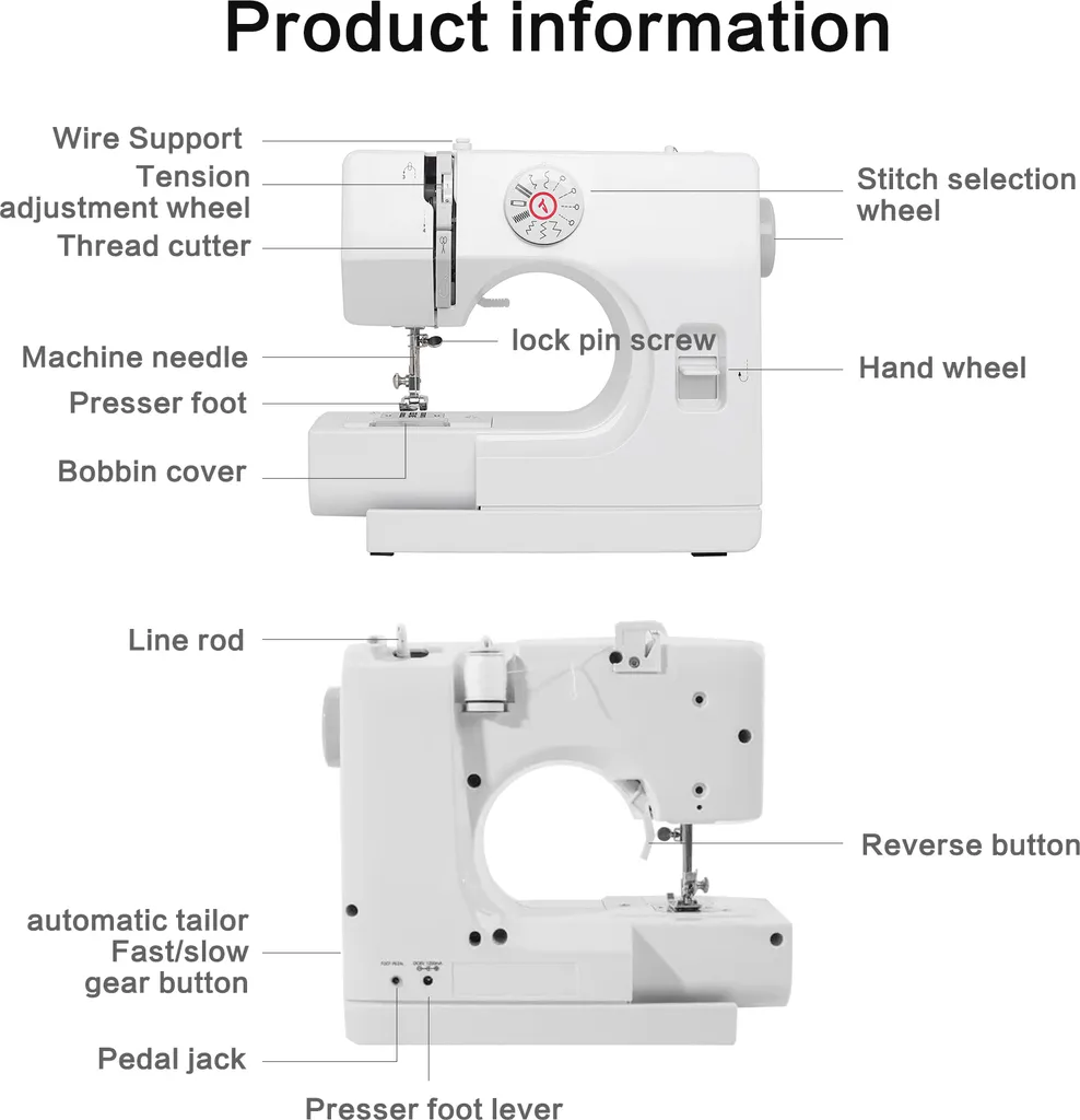 Réparez vos vêtements facilement avec cette mini-machine à coudre 12 points - 2