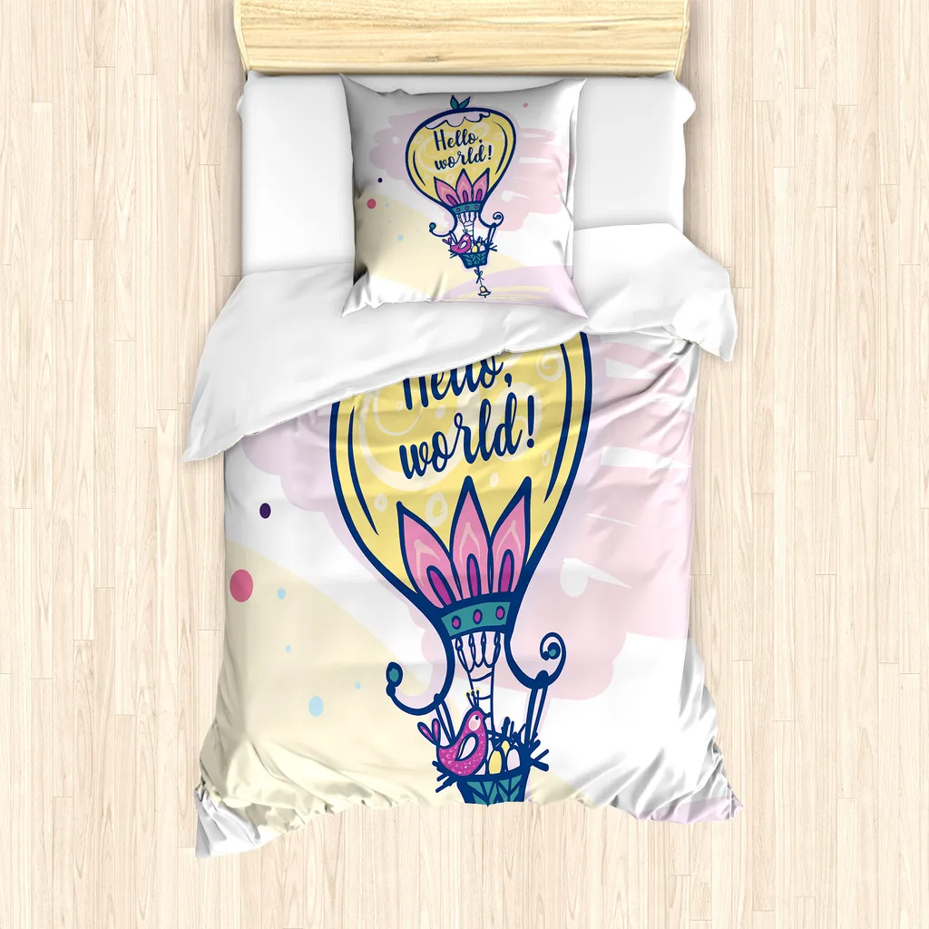 Offerta Set Copripiumino ABAKUHAUS Ciao Mondo 135x200 Multicolore