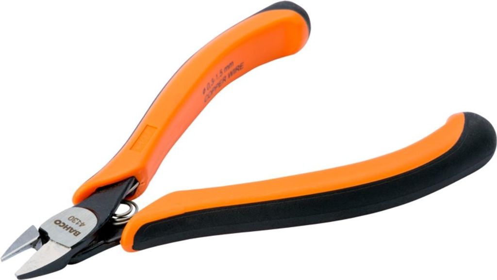 Bahco ERGO Seitenschneider, bündiger Schnitt mit 2-Komponenten-Griffen, brüniert 120 mm