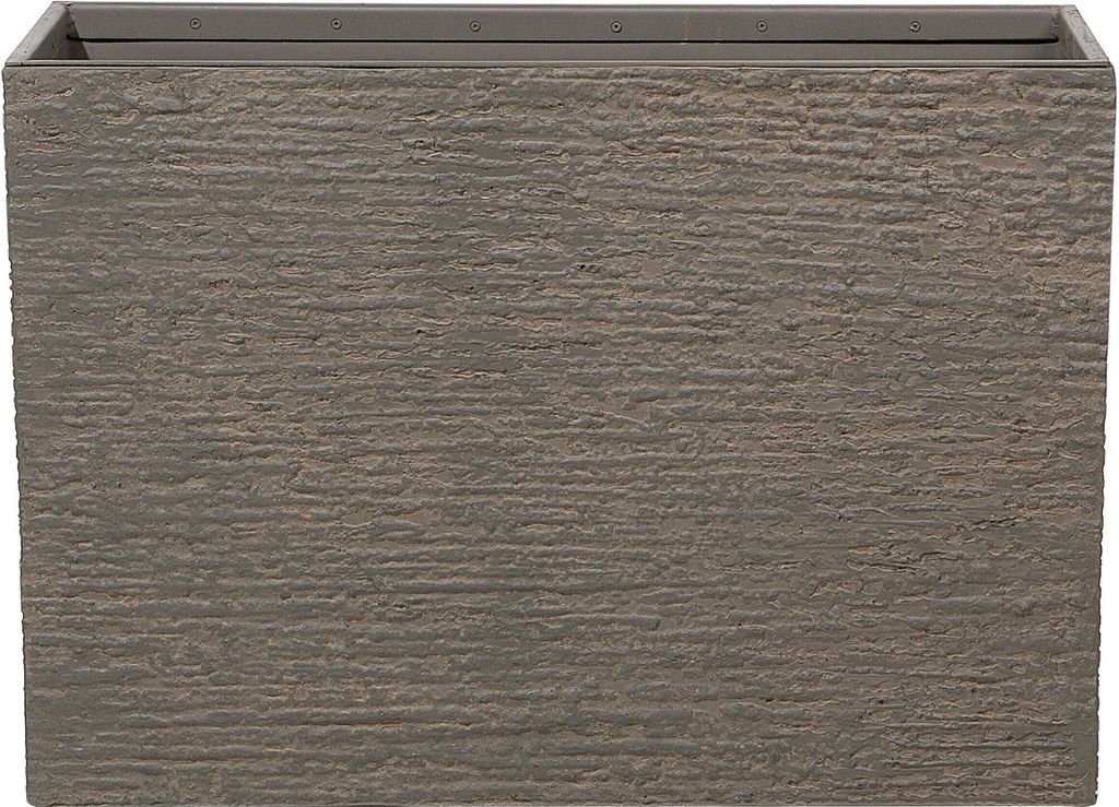 BELIANI Blumentopf Braun 34 x 80 x 56 cm Faser-Mischung Rustikaler Pflanzenkübel Rechteckig Modernes Design