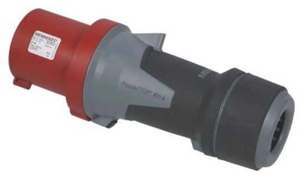 MENNEKES 13112, 5P, 6 h, Schwarz, Grau, Rot, IP44, 400 V, Produktbild 