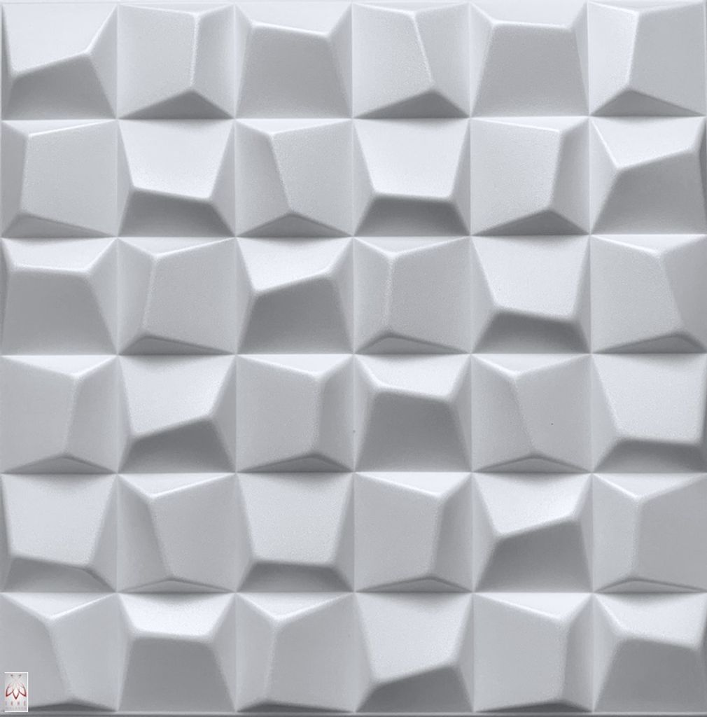 Wandverkleidung Wandgestaltung 3D Wandplatte 1m²  3D Wandpaneele aus Gips 