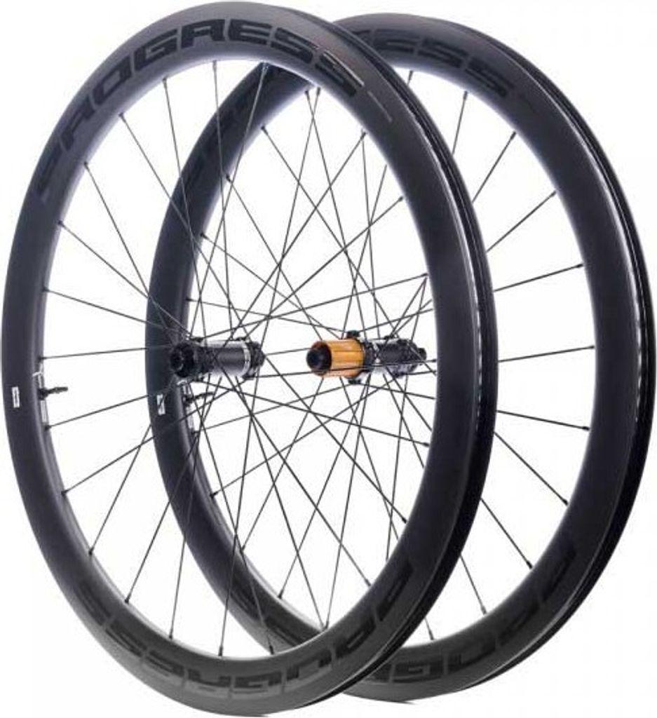Progress A-prime Cl Disc Carbon T1000 Tubeless Rennrad Laufradsatz Silber 12 x 100 / 12 x 142 mm / Shimano/Sram HG Silber 12 x 100 / 12 x 142 mm