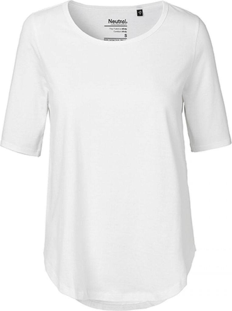 Neutral O81004 | Damen Half Sleeve T-Shirt / 100% Fairtrade Baumwolle - Farbe: White - Größe: S