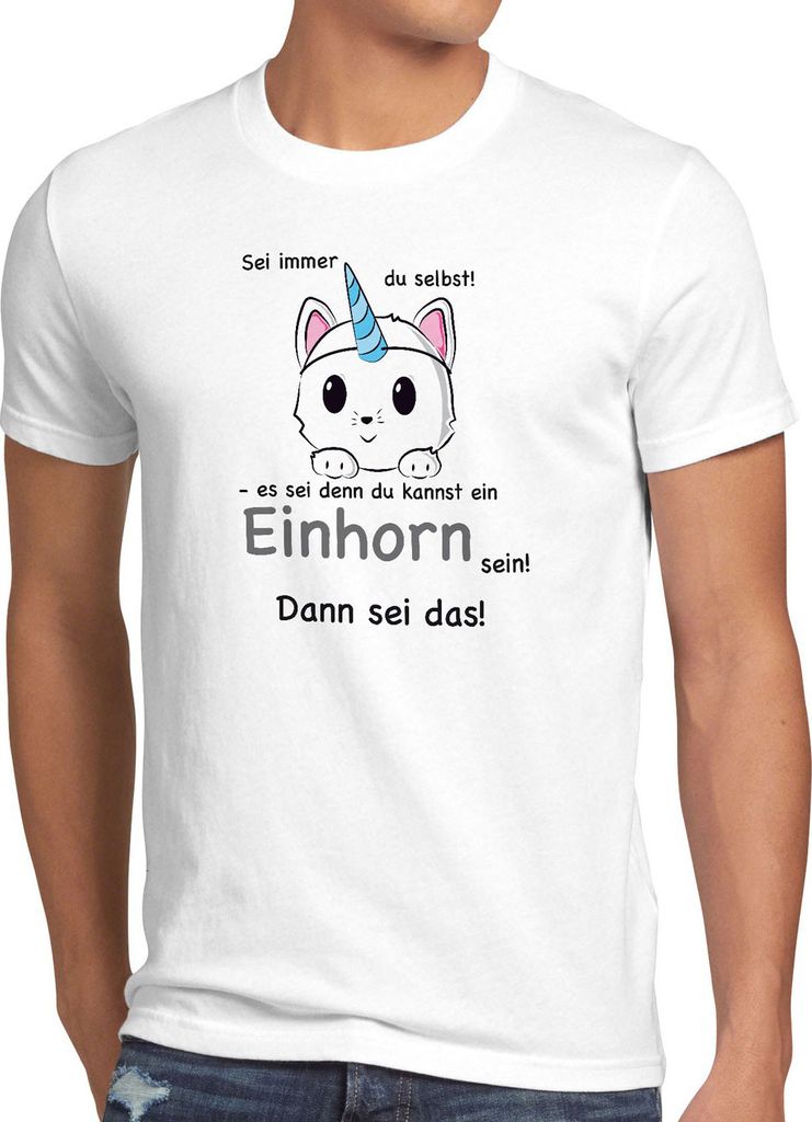style3 Sei immer du selbst! Einhorn Herren T-Shirt Unicorn