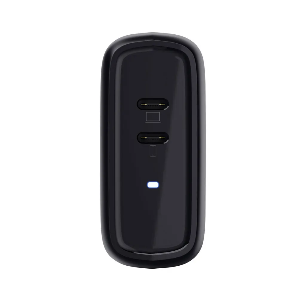 Chargeur Rapide Trust Maxo 65W PD 3.0 Noir - Double Sortie USB-C Compacte - 3