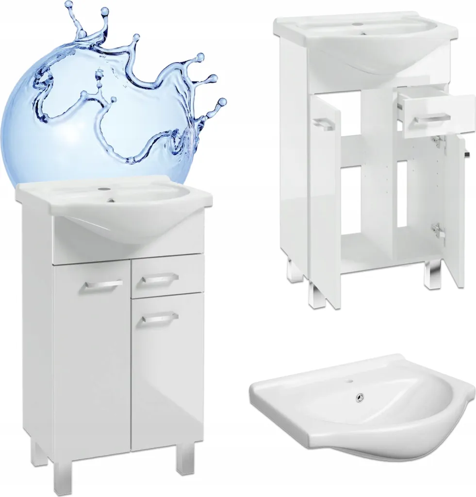 Aménager une Petite Salle de Bain avec le Meuble Lavabo Stamar de 50 cm