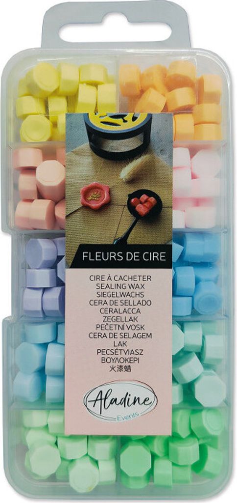 Aladine Aladine Stempel Wachs Set 10 Farben - Pastellfarben