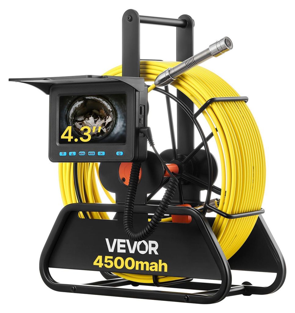 Caméra d'inspection de canalisation VEVOR, portée 20 m, Image du produit 