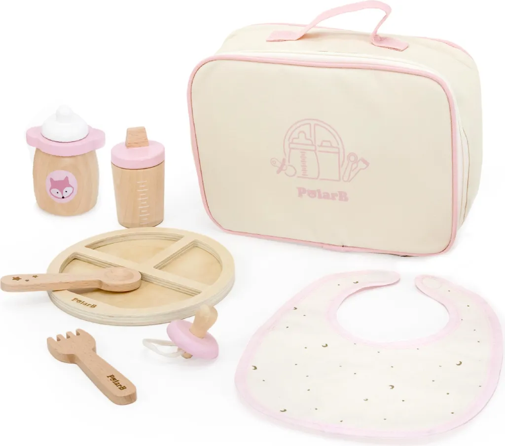 Sac d'alimentation poupée en bois Viga Polarb pour le repas jouet
