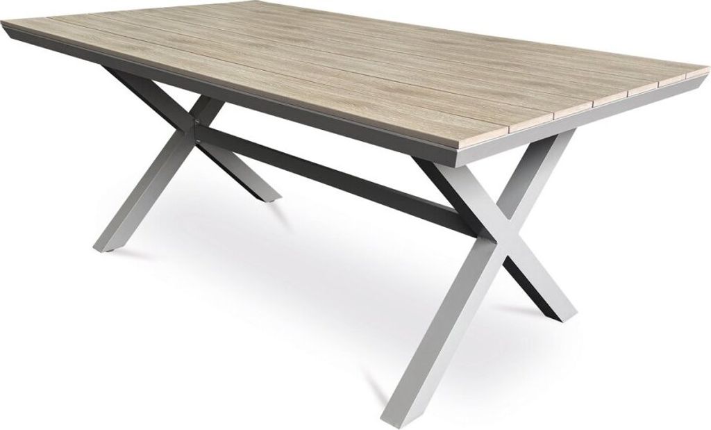 Autronic 180x100x75 deska polywood v dekoru světlého dubu hliníková konstrukce béžová barva (AZT-