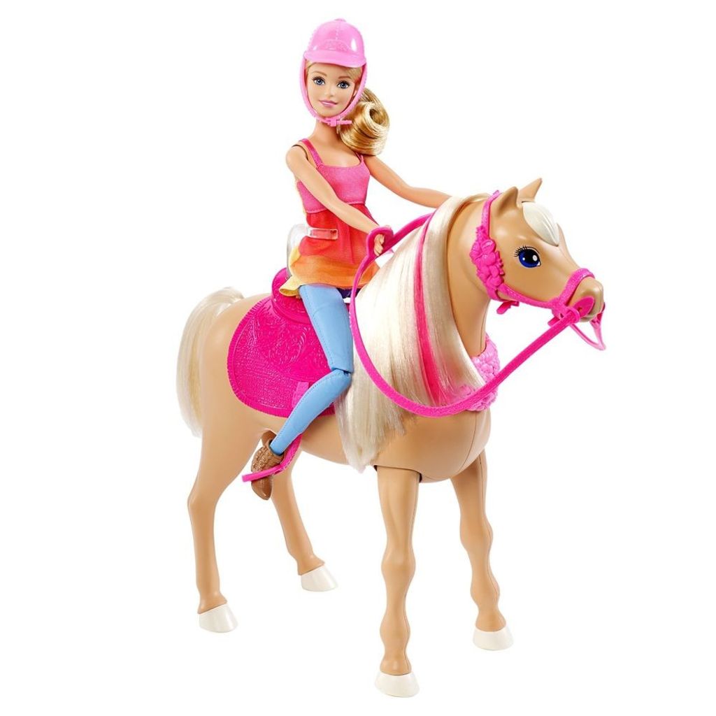 Barbie Pferd & Puppe 
