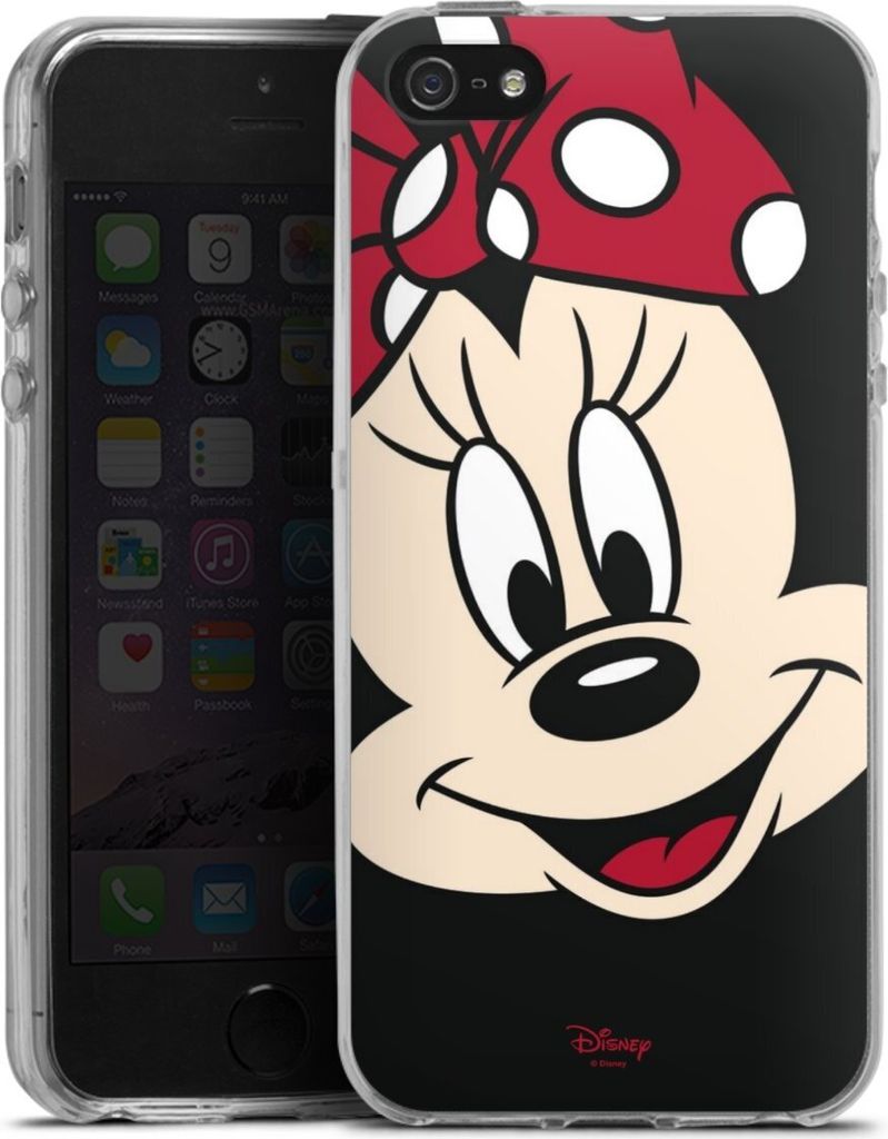 DeinDesign Handyhülle für Apple iPhone 5s Silikon Hülle Case Smartphone Schutzhülle Disney Minnie Mouse Offizielles Lizenzprodukt