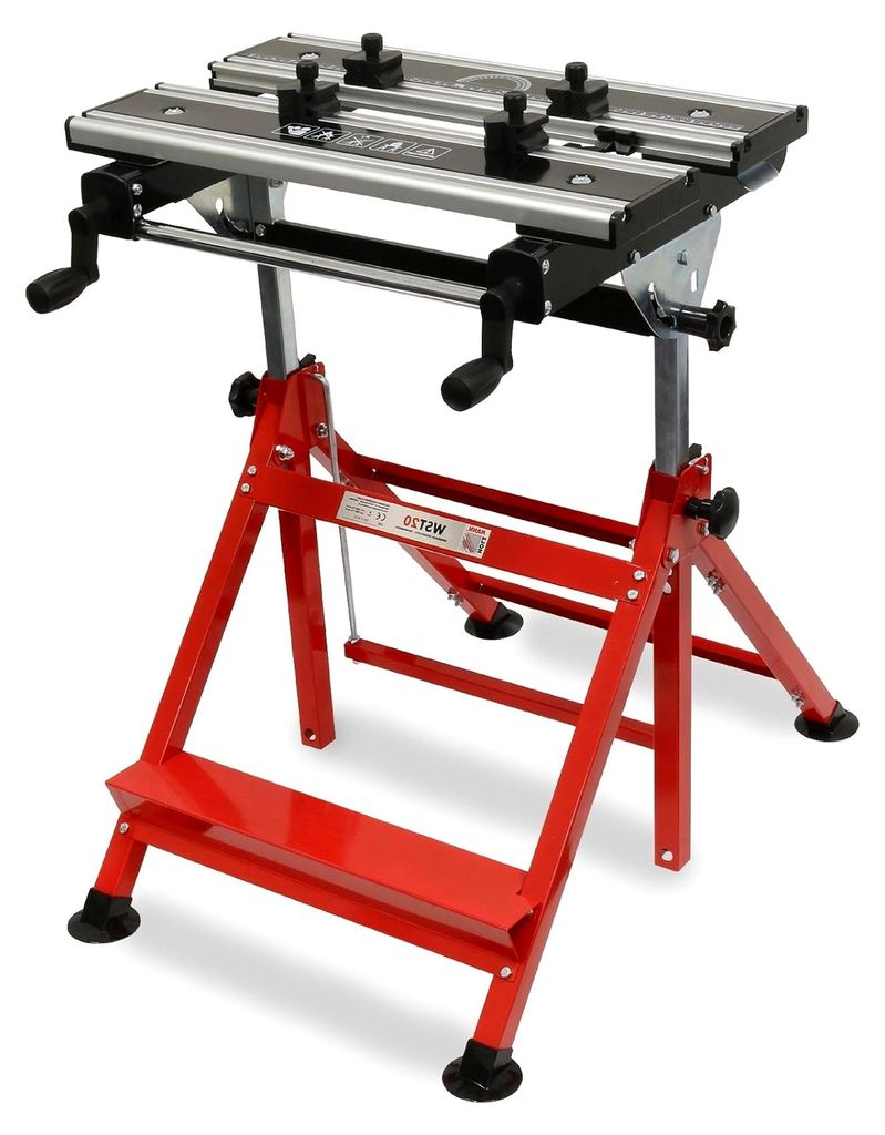 n Maschinen WST20 Werkbank 13.5kg Rot, (B x H x T) 740 x 735 x 550 mm