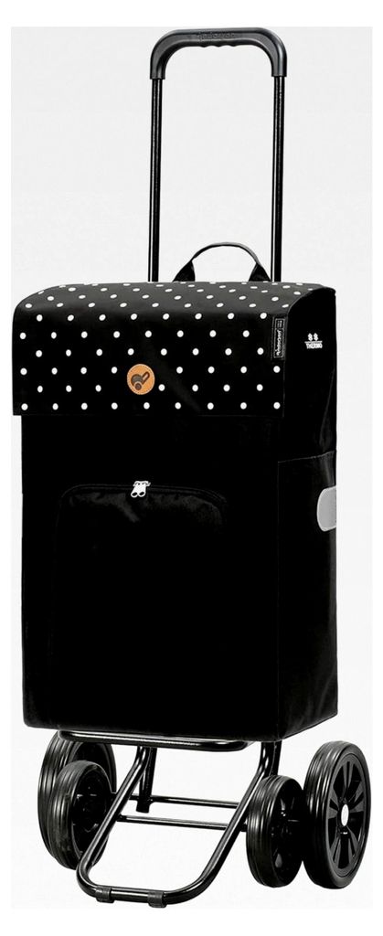 Einkaufstrolley - Quattro Shopper Malit schwarz 49 L