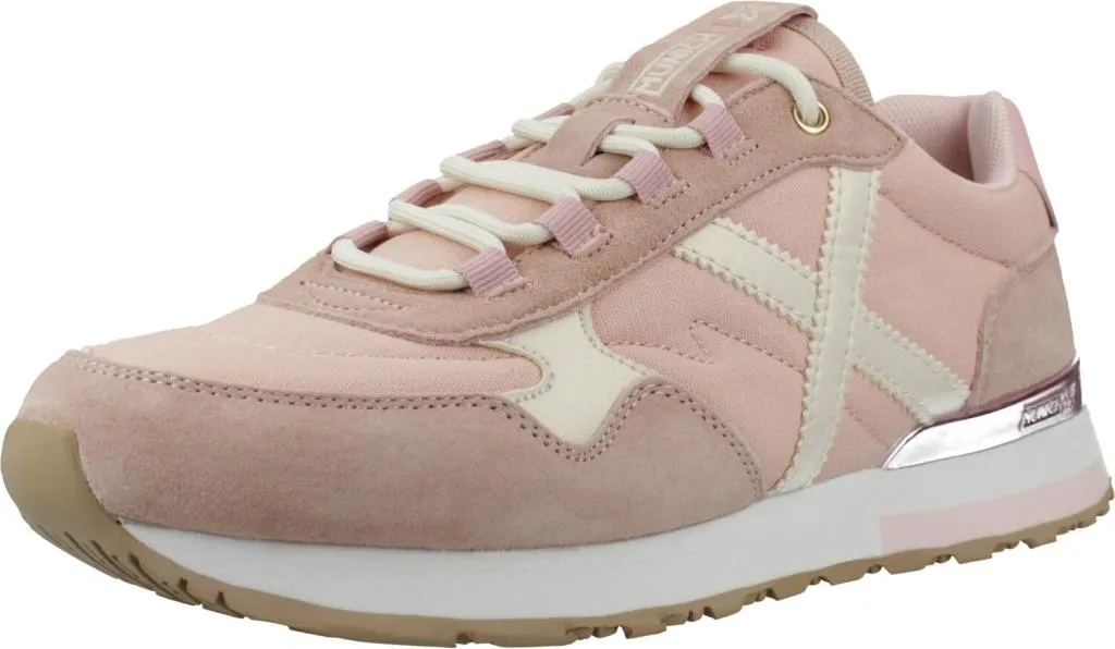 Basket Munich Sunset 66 Rose - Sneakers Femme de Sport Chic et Confort