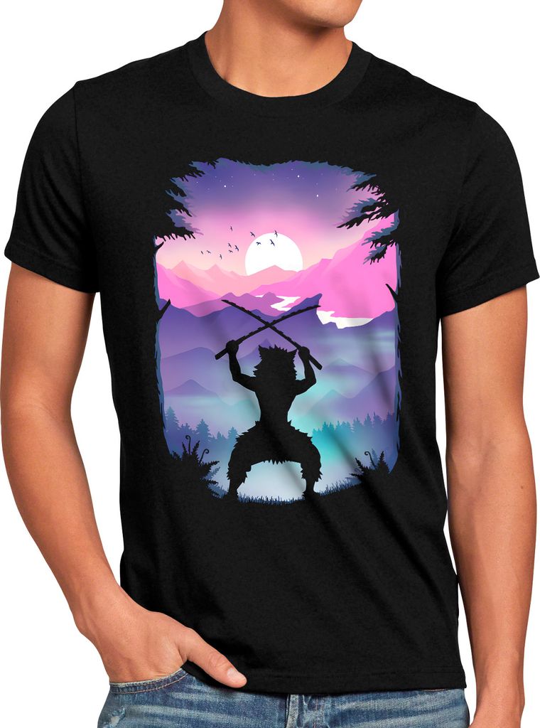 style3 Ino Suke Sunset Herren T-Shirt anime japan manga