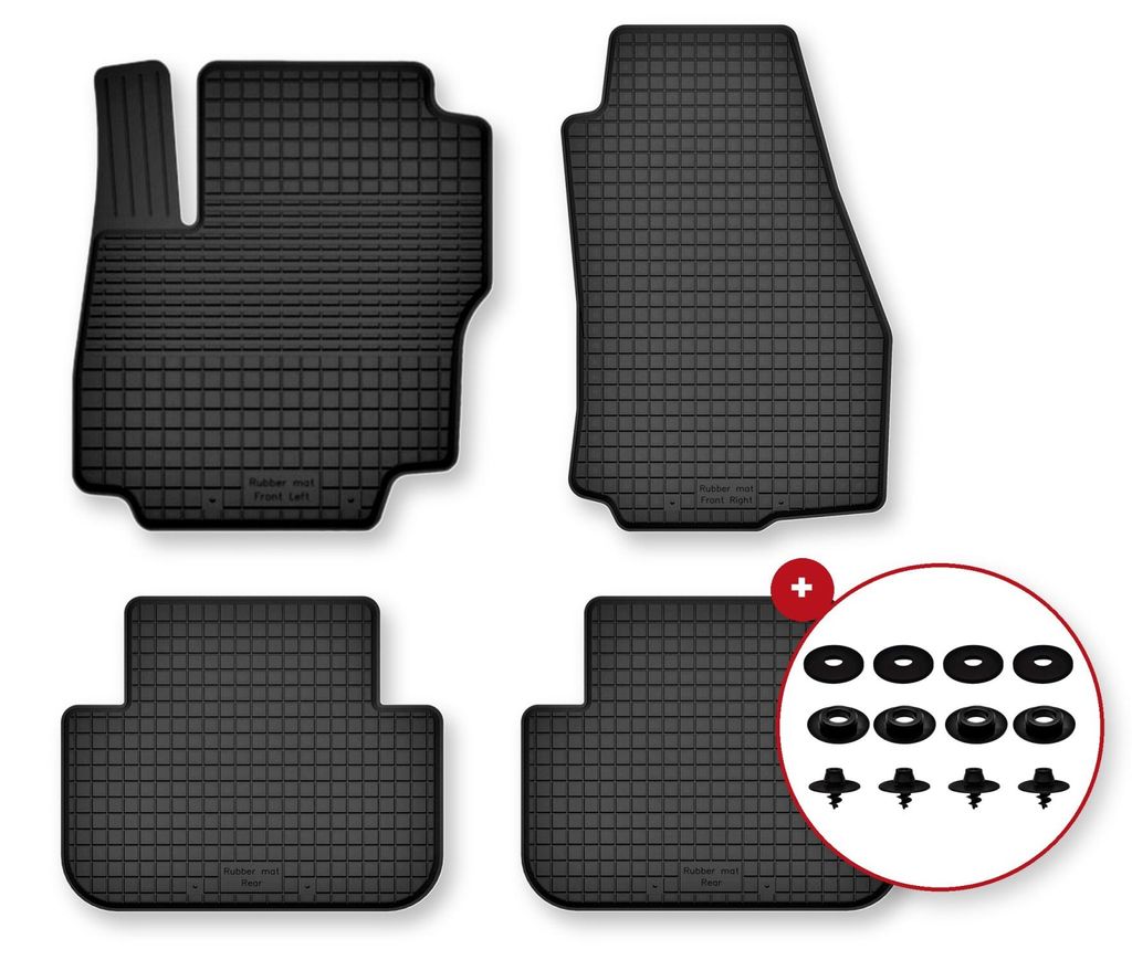 Gummi-Fußmatten für Ford C-MAX MK2 2011-2015 (Minivan) – Produktbild 