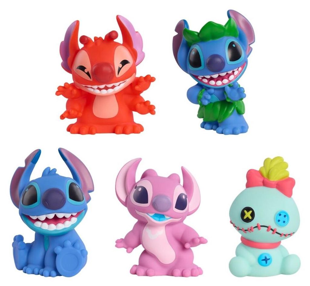Disney Stitch set met 5 badkamerfiguren Productafbeelding 