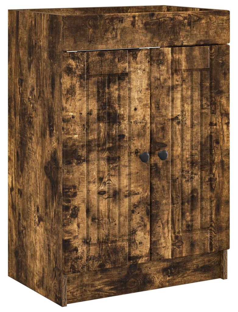 Unter dem Waschbecken Badschrank Geräucherte Eiche