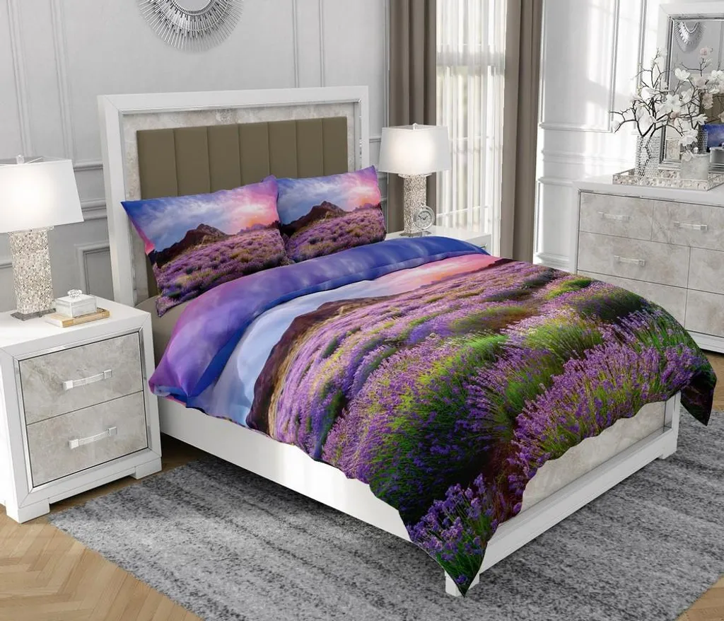 Set Letto Matrimoniale 200x220 SOVIO Cotone 100% con Zip