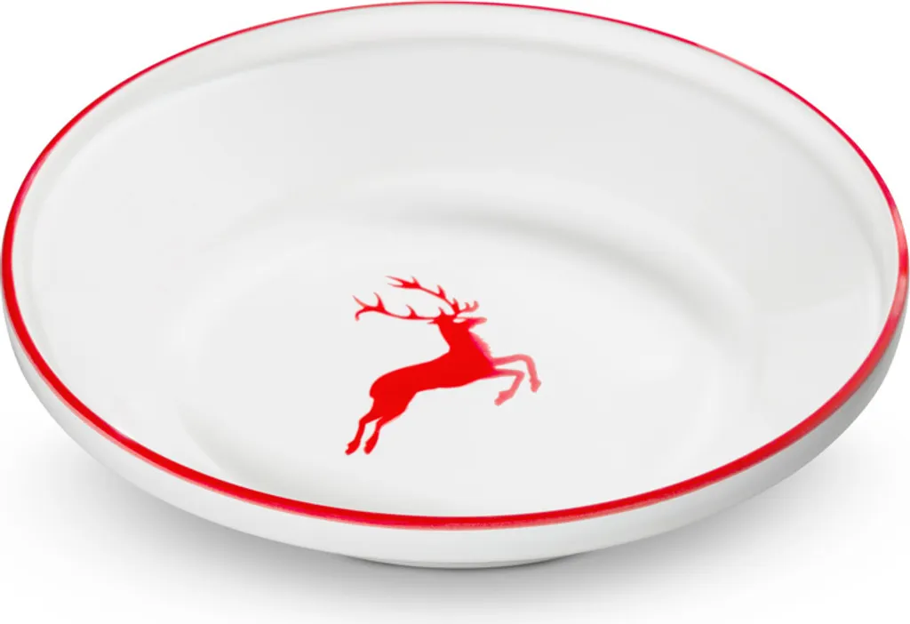 Grand bol à râper en céramique de 28cm avec motif cerf traditionnel