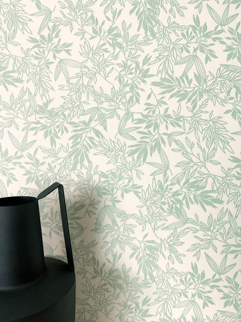 NEWROOM Tapete Grün Vliestapete Blätter - Blumentapete Produktbild 