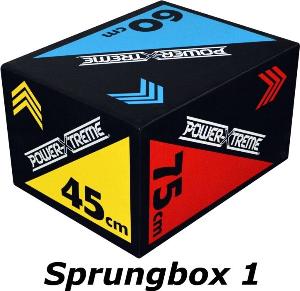 POWER-EXTREME 3in1 Soft Sprungbox Plyo Box (45cm - 60cm - 75cm)