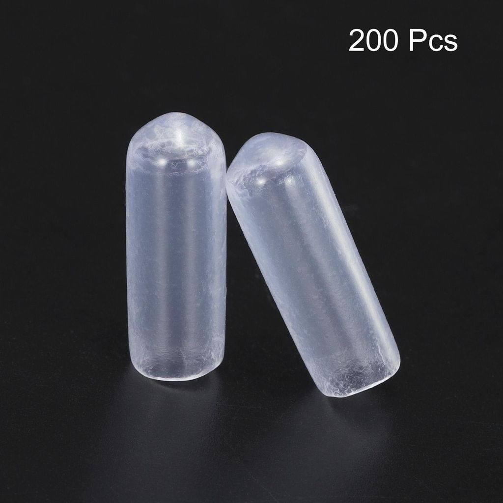 200 Stš¹ck Gummi Endkappen 6 mm ID Gummikappen Rund Schutzkappen Gummifš¹?e Endspitzen Staubschutz Fu?kappen fš¹r Drahtkabel Gewinde Bolzen S...