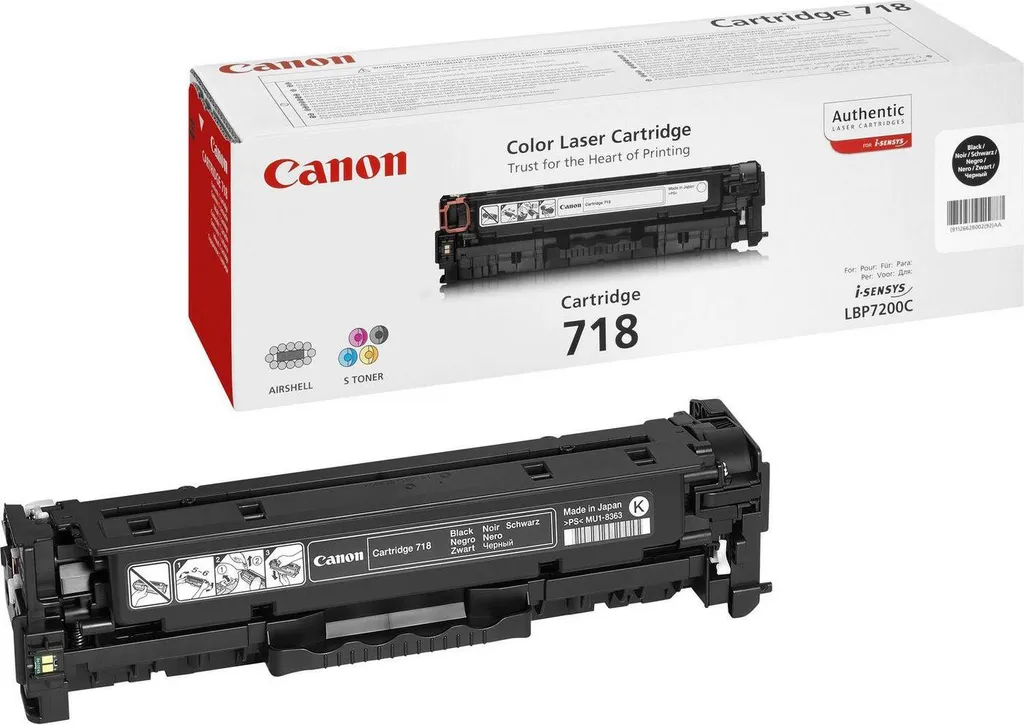 Cartouche Canon 718 Noire Haute Capacité 3400 Pages - Qualité Pro 718Bk