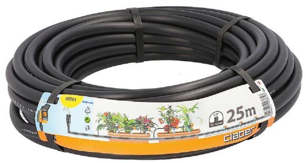 Claber Tuyau Collecteur 1/2" 25 M en PE Flexible Noir pour Image du produit 