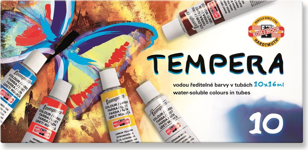 Farby tempera 16 ml 10 kolorów Koh-i-noor Zdjęcie produktu 