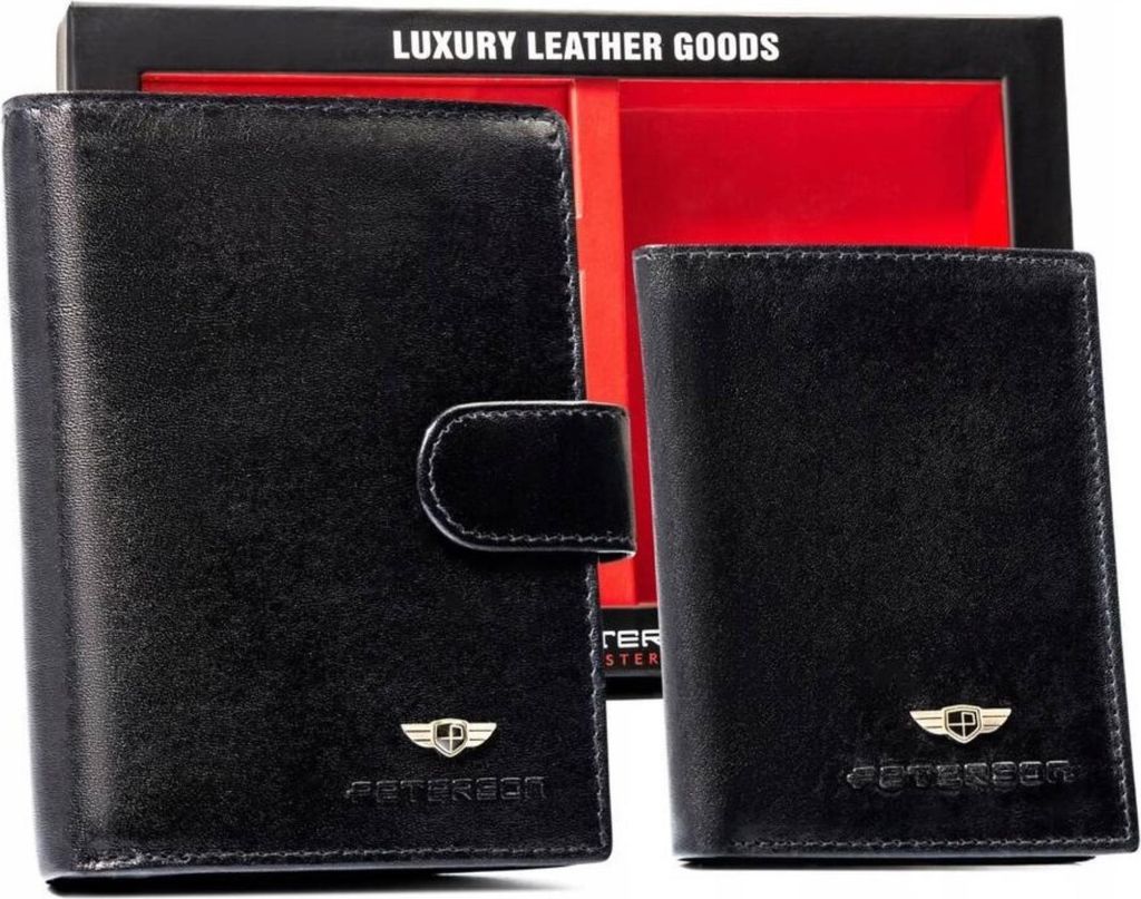 Peterson Portemonnaie-Set mit Schlüsselanhänger Khalede schwarz One size
