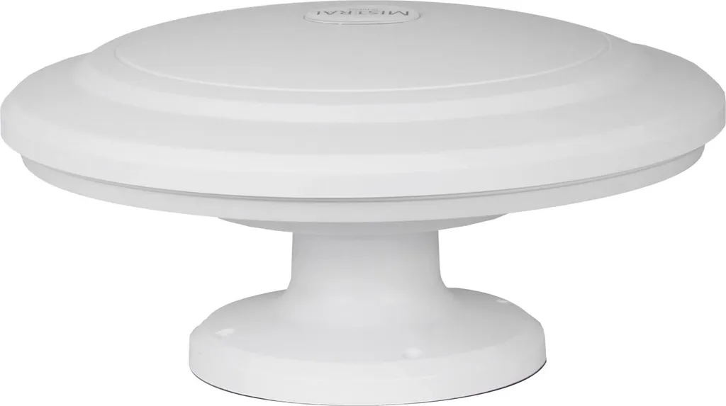 Antenne TV Blanche 360 Degrés avec Amplificateur Mistral MI-ANT04
