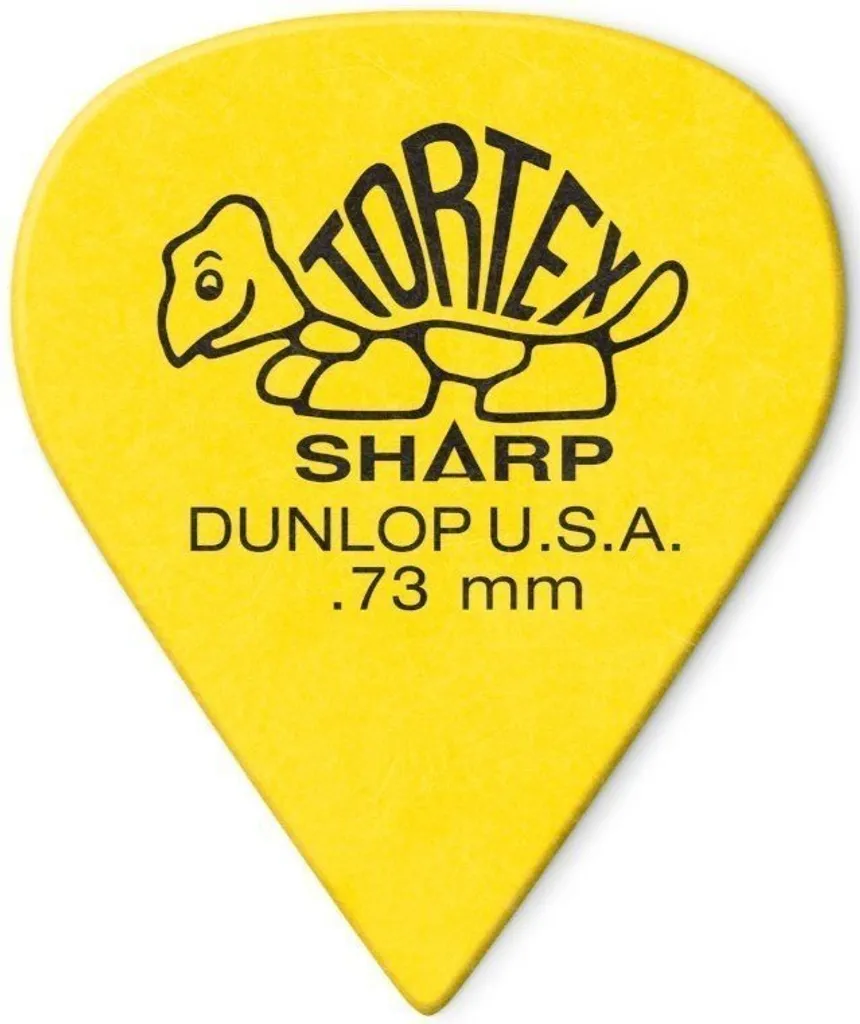 JIM DUNLOP Plettro Tortex affilato 0,73 mm 72 pezzi