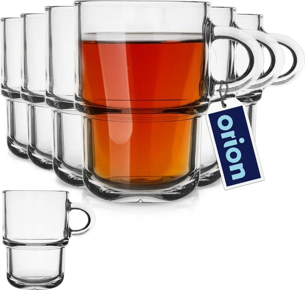 Set 6 Bicchieri Caffè Americano 350ml - Vetro Professionale Alta Resistenza