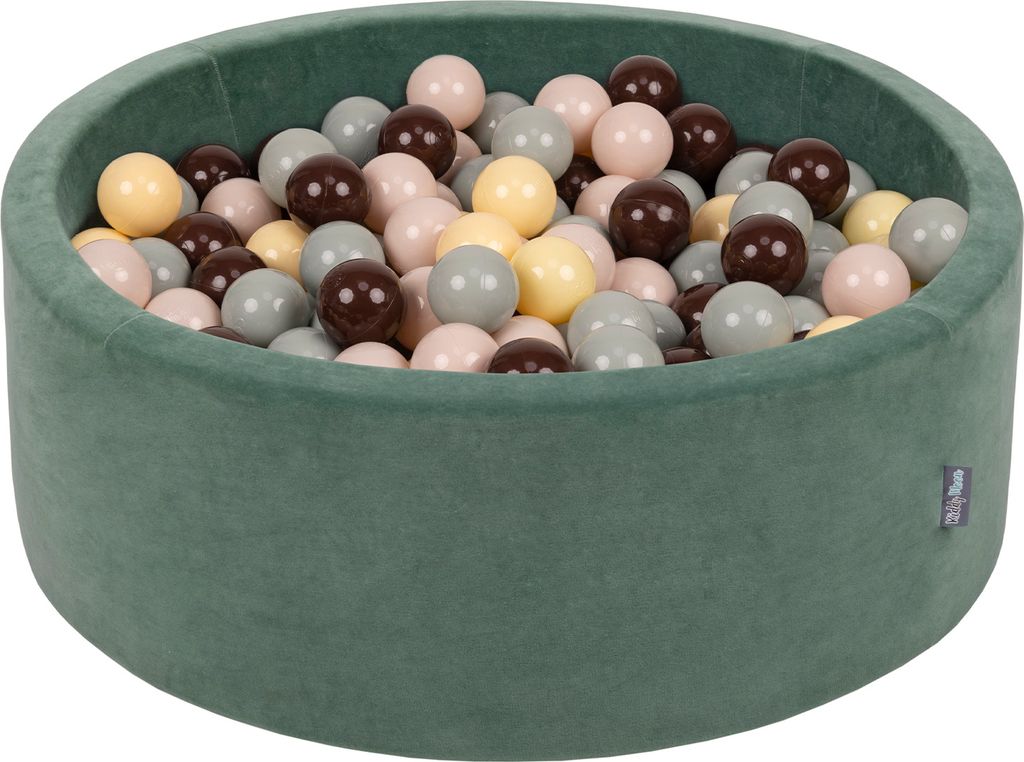 KiddyMoon 90x30cm/300 míčků ∅ 7cm Velurový Kulatý Suchý Obrázek produktu 