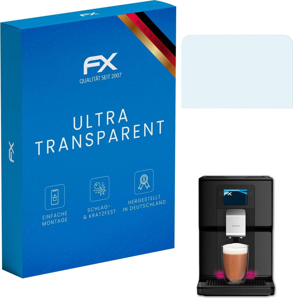 atFoliX FX-Clear 2x Schutzfolie kompatibel mit Krups Intuition Preference (EA873) Displayschutzfolie