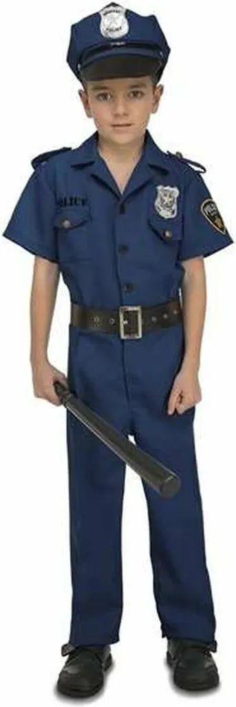 Superbe Costume de Policier Bleu pour Enfants 10-12 ans 4 pièces