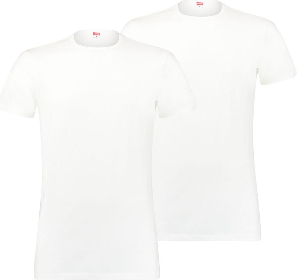 Levis Herren T-Shirts 2er Pack Basic Rundhals Shirt white (300) M