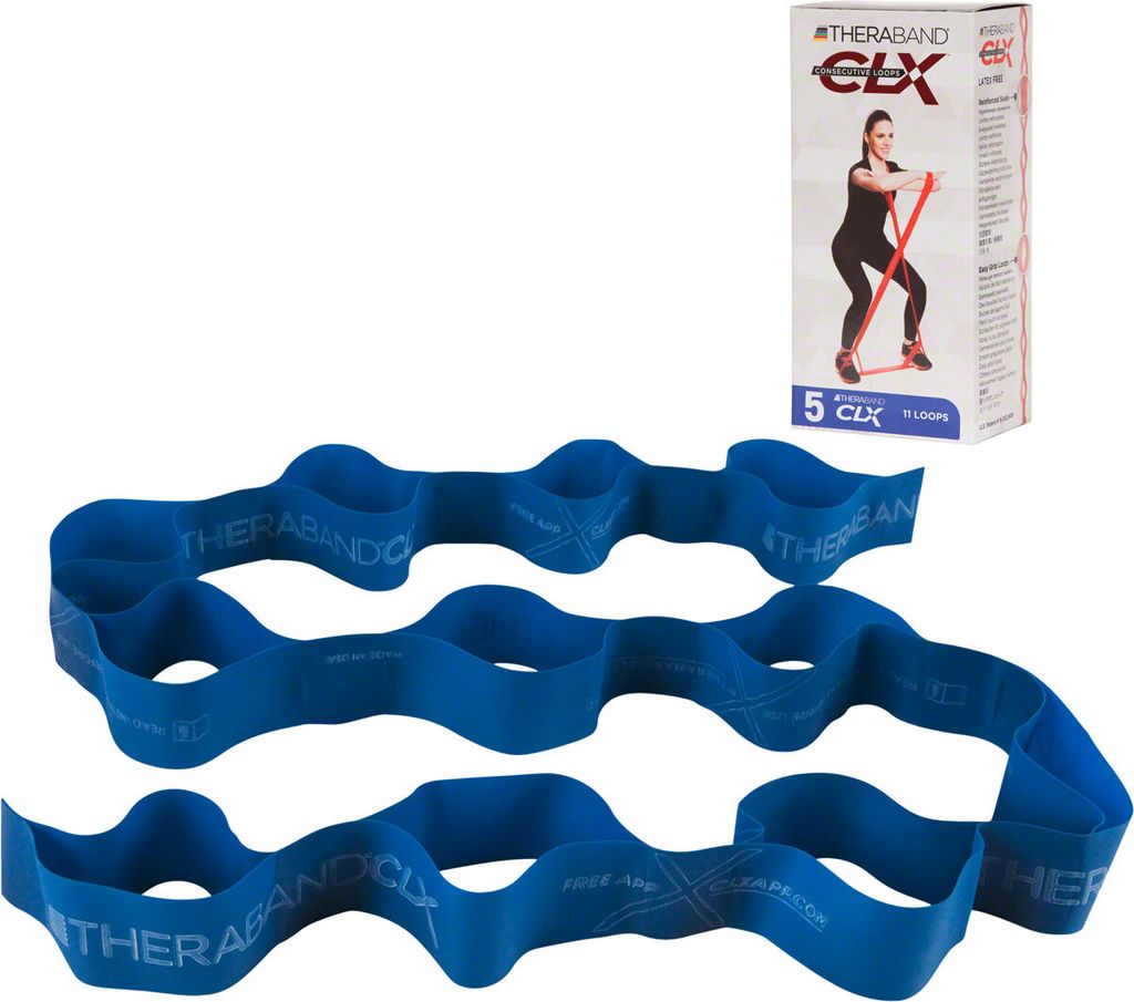 TheraBand Fitnessband "CLX", Blau, Extra stark Produktbild 