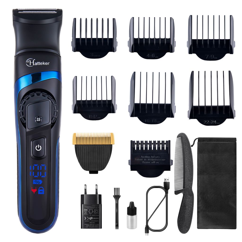 USB Elektrisch Haarschneider Bartschneider wasserdicht Trimmer Waschbar Rasierer 