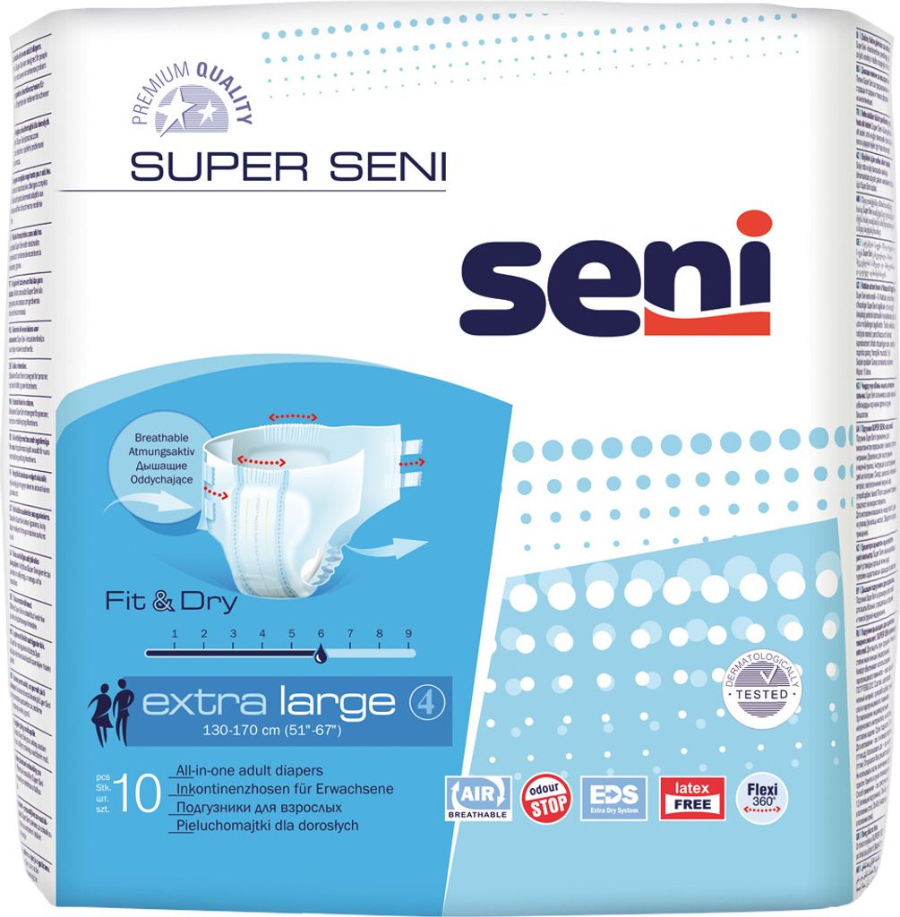 SUPER SENI Gr.4 XL Inkontinenzhose f.Erw., 10 St Produktbild 