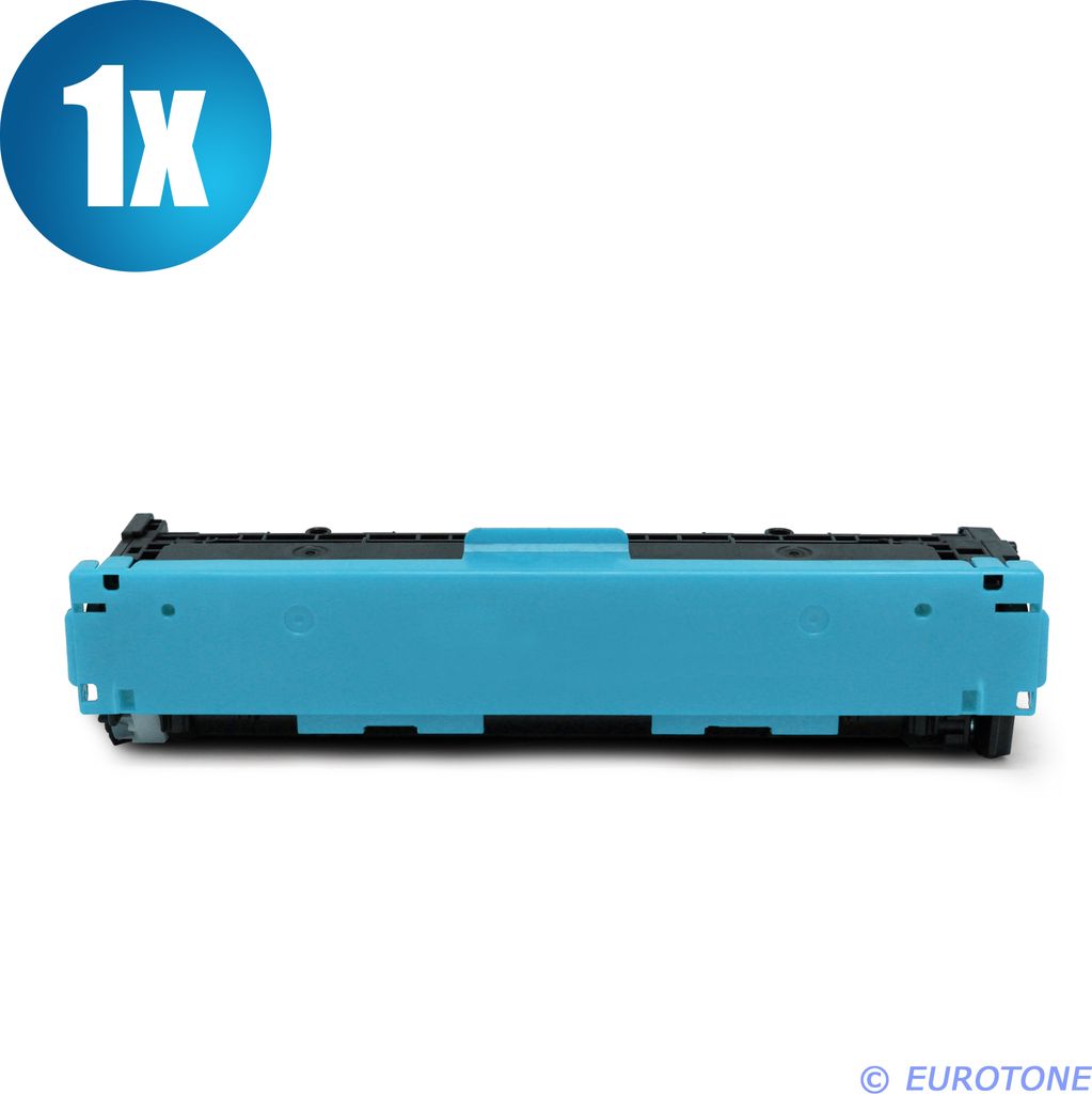 1x Eurotone Toner Alternative für HP CF211A 131A Blau Cyan