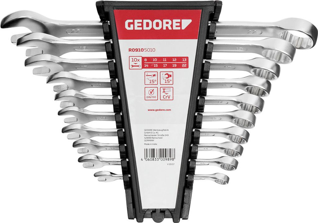 GEDORE red R09105010 RingmaulschSatz 8-22 mm 10-teilig, 3300989