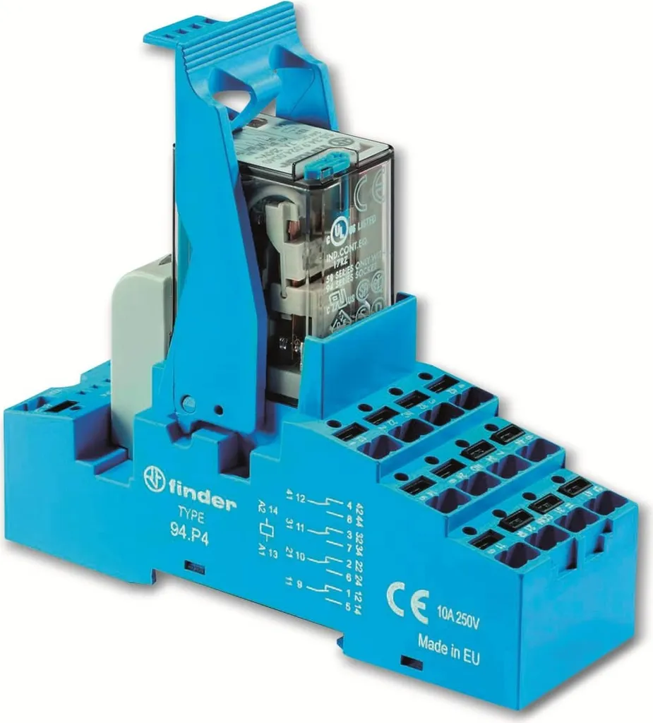 Relais pour automatisme industriel Finder 58.P4 12VDC câblage rapide