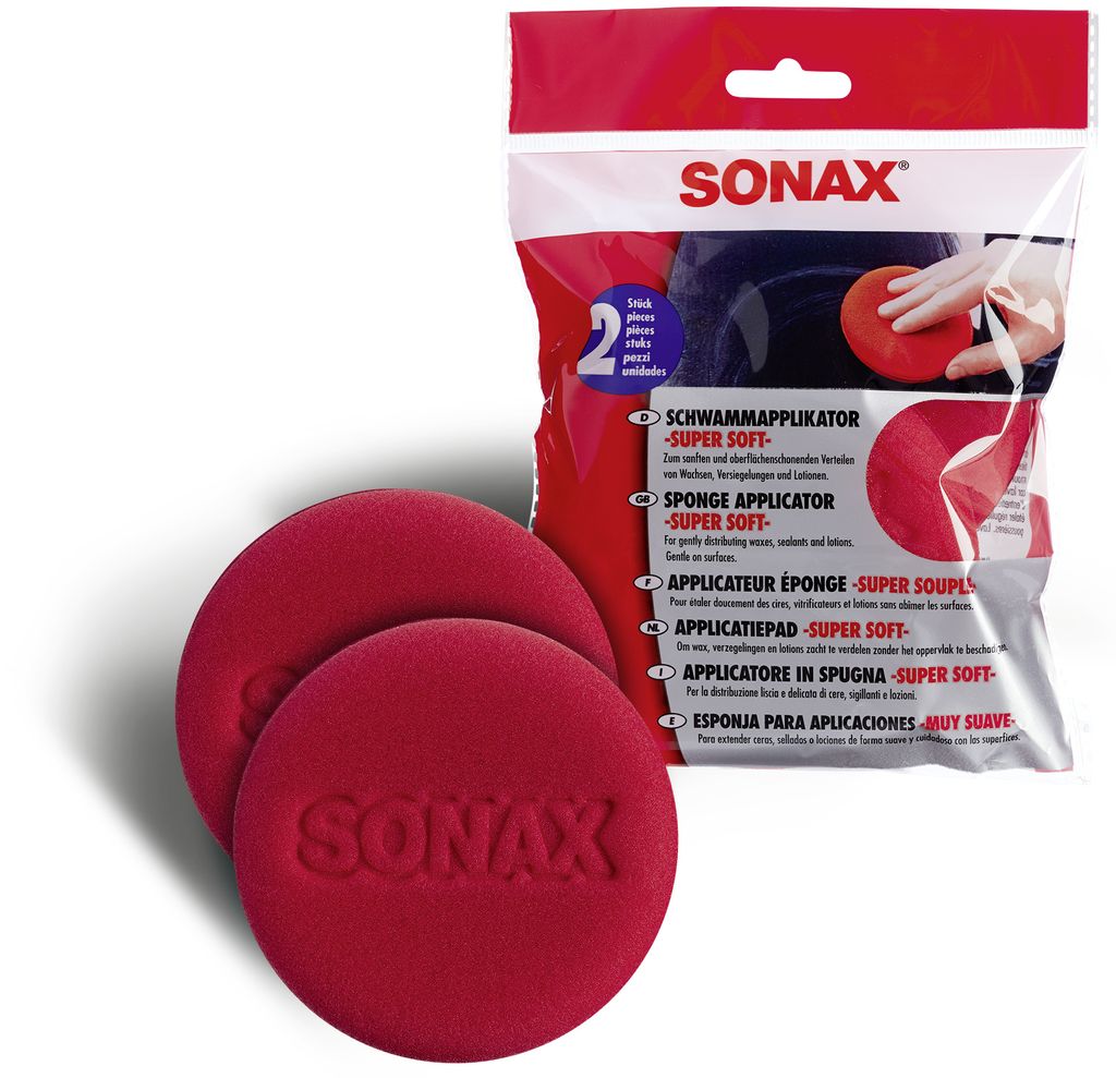 Sonax Super Soft, Auto, Pad, Rot, Maschinenwäsche, 2 Produktbild 