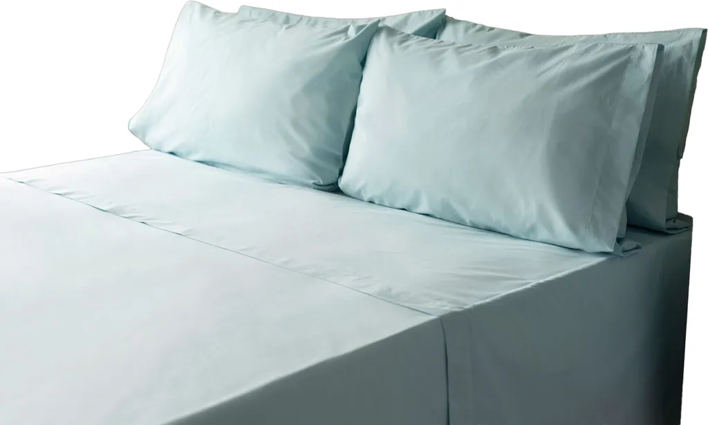 Drap-housse extra profond pour grand matelas Superking coton bleu