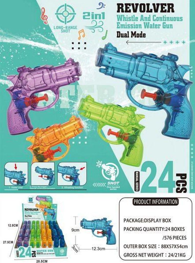 Wasserpistole Revolver 13 cm