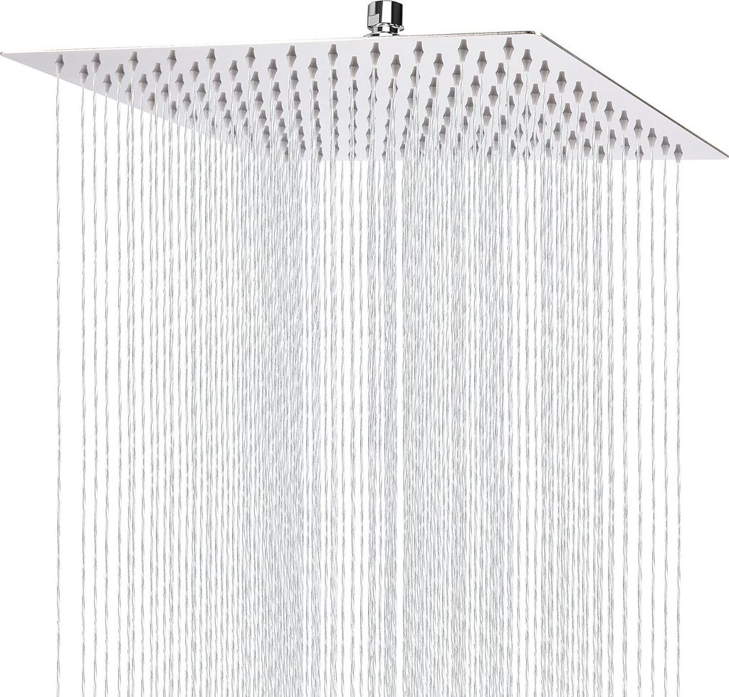 Regendusche quadratische Hochdruck-Duschkopf - Edelstahl 304 - 30 cm